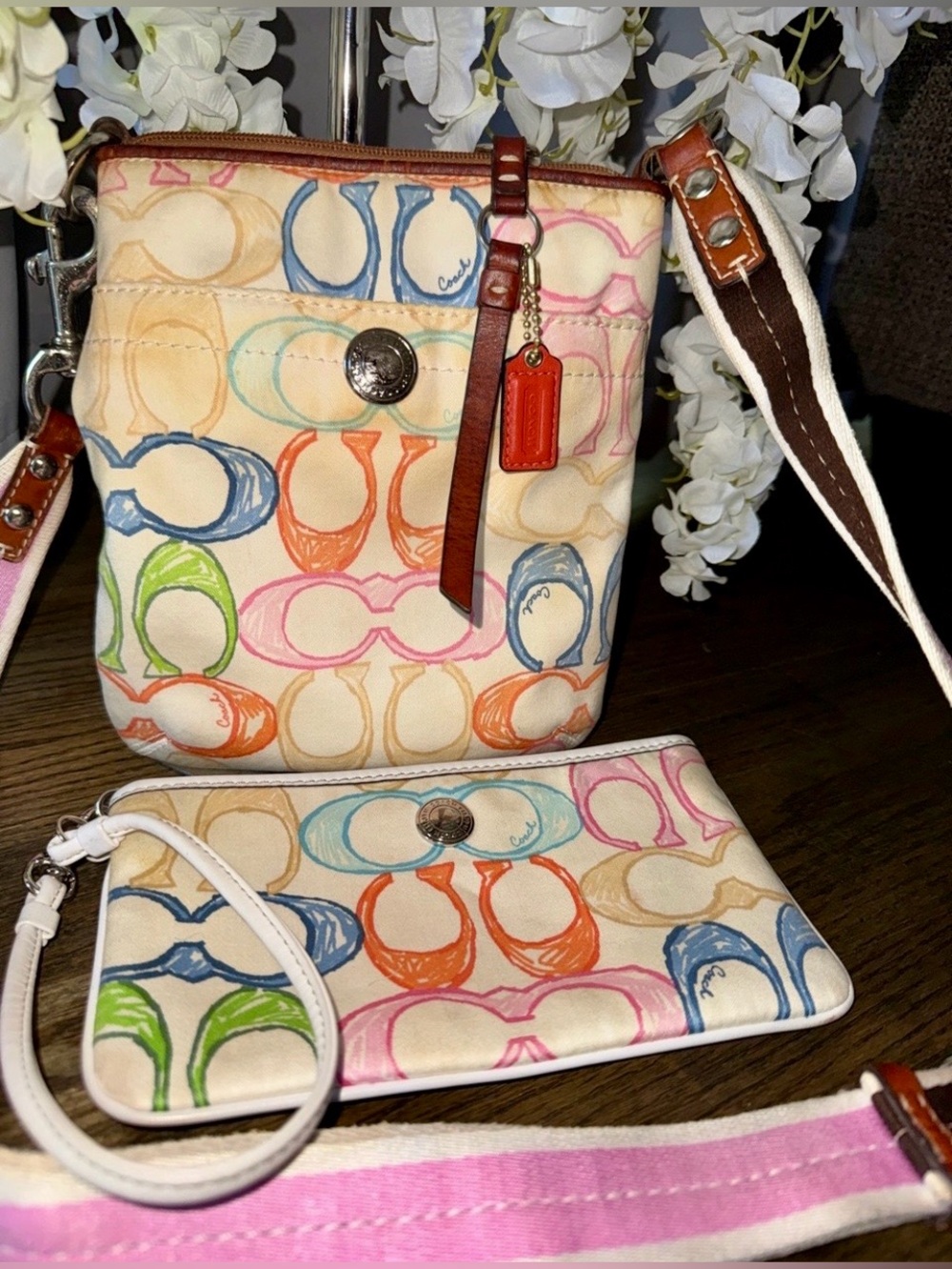 Coach Two Piece Set
Multicolor Signature Canvas Crossbody Set - Canvas/Leather